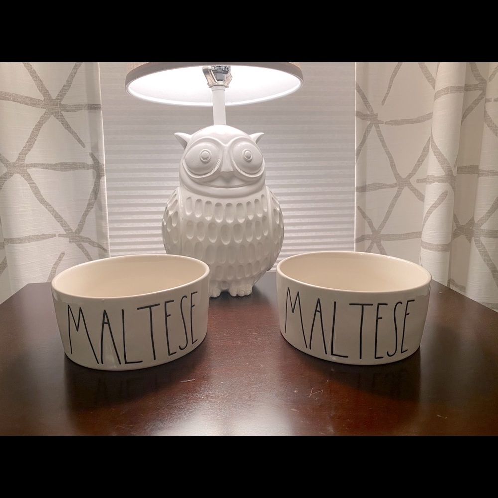 2 Rae Dunn MALTESE Bowls (price is for both!)